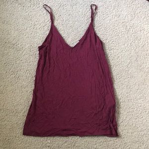 Maroon tank top